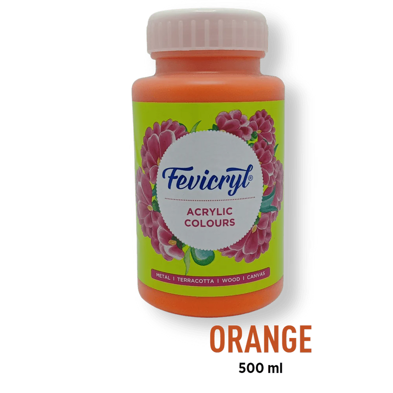 FEVICRYL ACRYLIC COLOUR 17 ORANGE 500 ML