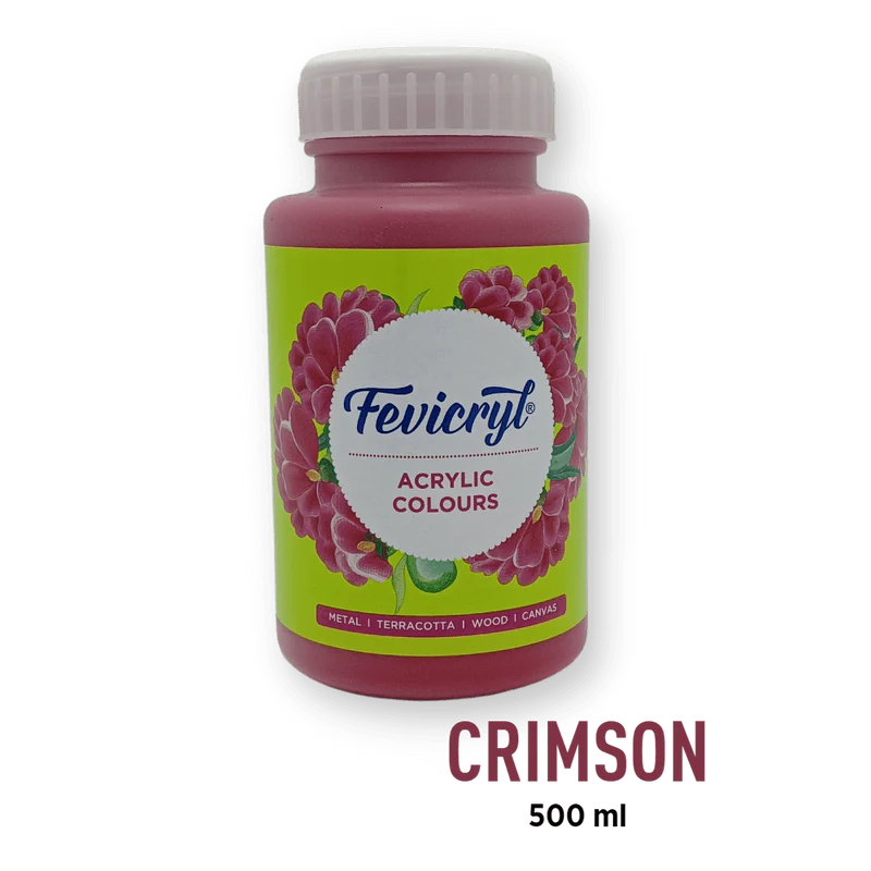 FEVICRYL ACRYLIC COLOUR 04 CRISMON 500 ML