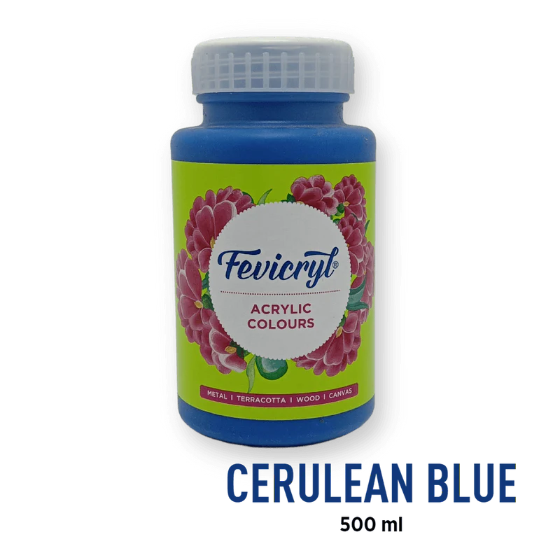 FEVICRYL ACRYLIC COLOUR 22 TURQ BLUE 500 ML