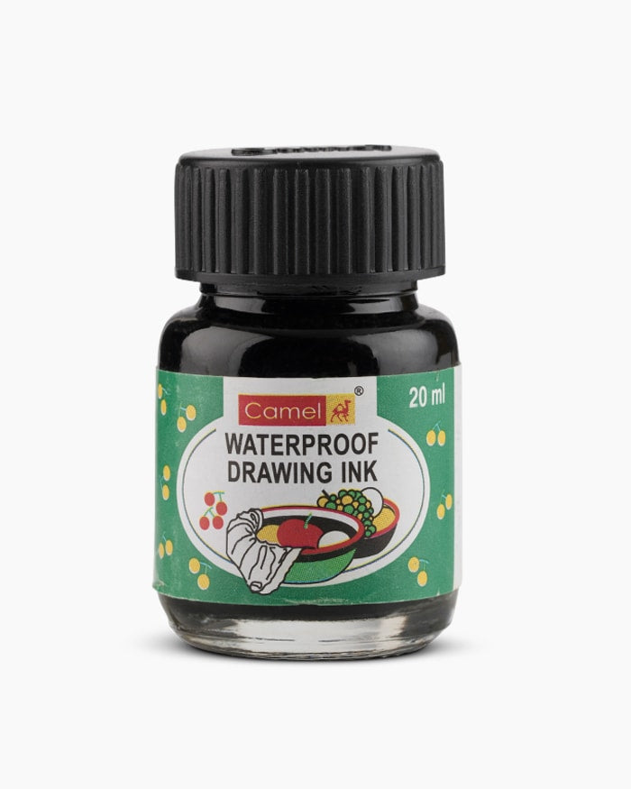 CAMLIN WATER PROOF DRAWING  INK 20 ML EMERALD GREEN