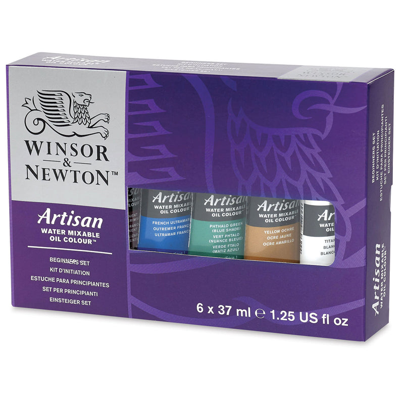 WINSOR & NEWTON ARTISAN WATER MIXABLE OIL COLOUR SET OF 6 X 37 ML (1590251)