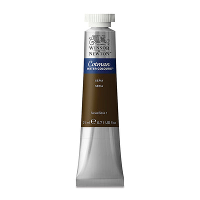 WINSOR & NEWTON COTMAN WATER COLOUR TUBE 21 ML SR  1 SEPIA (609)