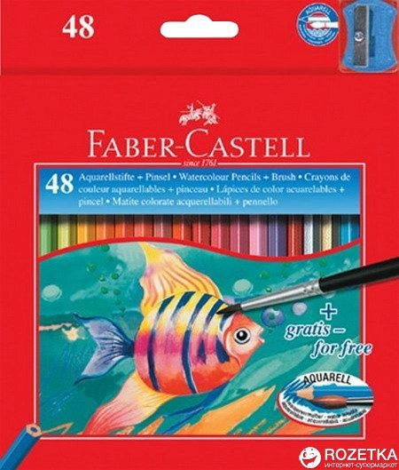 FABERCASTELL WATERCOLOUR PENCIL SET OF 48 (114448)