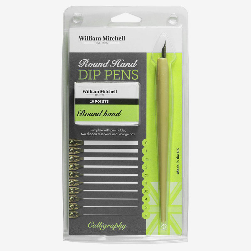 WILLIAM MITCHELL CALLIGRAPHY ROUND HAND DIP PEN SET (35766)