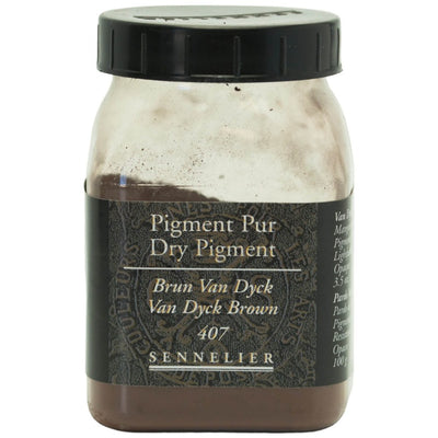 SENNELIER DRY PIGMENT VAN DYCK BROWN 100 GRAMS (407)