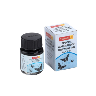 CAMLIN SPECIAL WATERPROOF INK 99 BLACK 20 ML