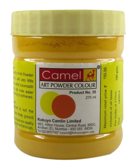 CAMLIN ART POWDER COLOUR 275 ML ORANGE