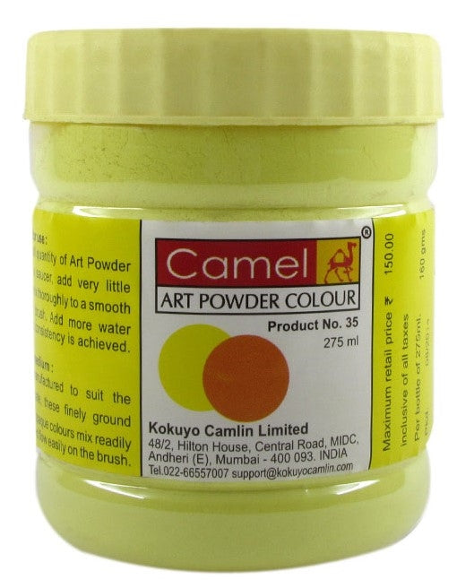 CAMLIN ART POWDER COLOUR 275 ML LEMON YELLOW