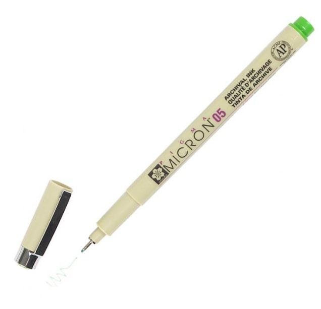 SAKURA PIGMA MICRON PEN FLUROSCENT GREEN 0.5