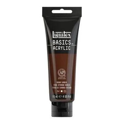 LIQUITEX BASICS ACRYLIC 118 ML BURNT UMBER 6128