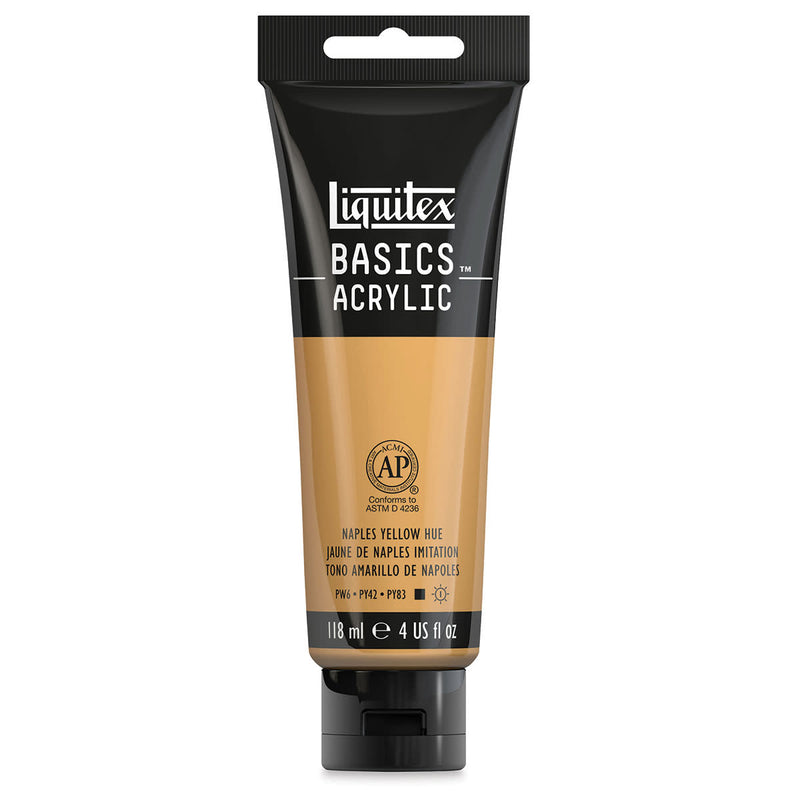 LIQUITEX BASICS ACRYLIC 118 ML NAPLES YELLOW HUE 6601