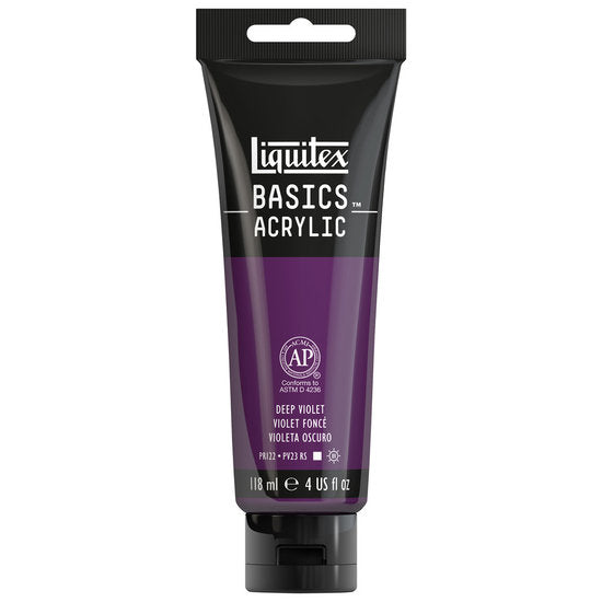 LIQUITEX BASICS ACRYLIC 118 ML DEEP VIOLET 6115