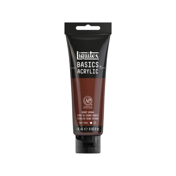 LIQUITEX BASICS ACRYLIC 118 ML BURNT SIENNA 6127