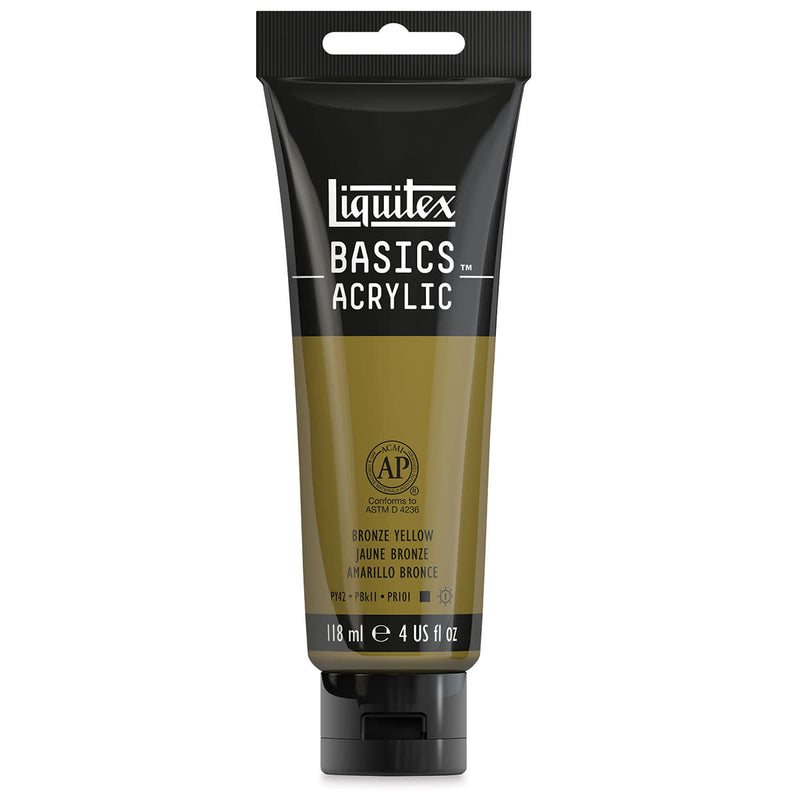 LIQUITEX BASICS ACRYLIC 118 ML BRONZE YELLOW 6530