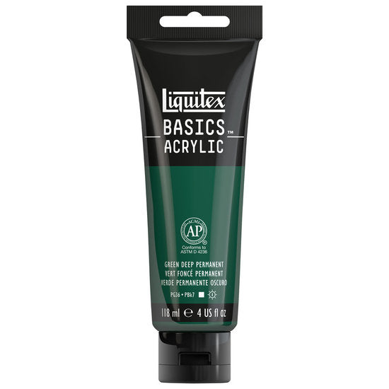 LIQUITEX BASICS ACRYLIC 118 ML DEEP GREEN PERM 6350