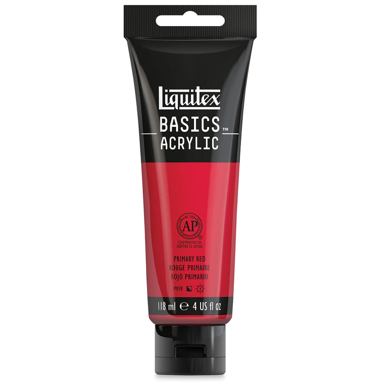 LIQUITEX BASICS ACRYLIC 118 ML PRIMARY RED 6415