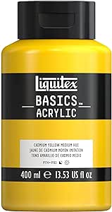 LIQUITEX BASICS ACRYLIC 400 ML CAD YELLOW MEDIUM HUE 0 161