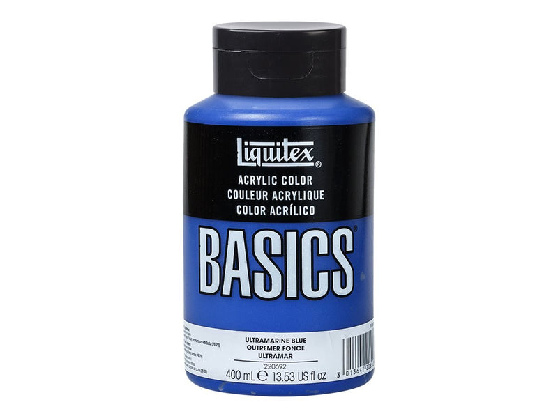 LIQUITEX BASICS ACRYLIC 400 ML ULTRAMARINE BLUE 0 380