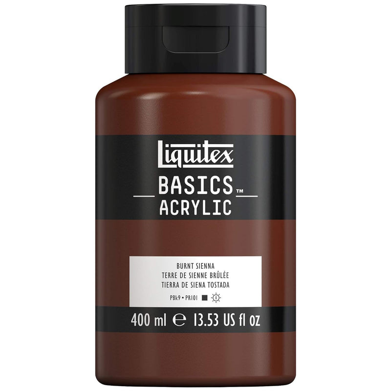 LIQUITEX BASICS ACRYLIC 400 ML BURNT SIENNA 0 127