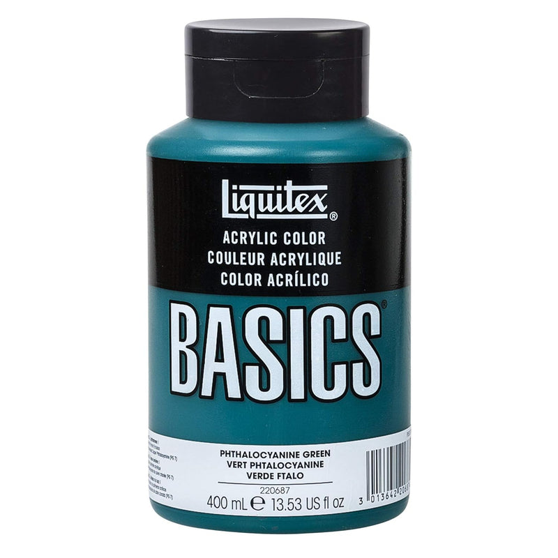 LIQUITEX BASICS ACRYLIC 400 ML PHTHALOCYANINE GREEN 0 317