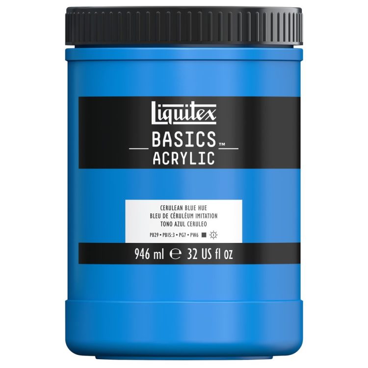 LIQUITEX BASICS ACRYLIC 946 ML CERULEAN BLUE HUE 2 470