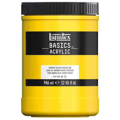 LIQUITEX BASICS ACRYLIC 946 ML CAD YELLOW MEDIUM HUE 2 161