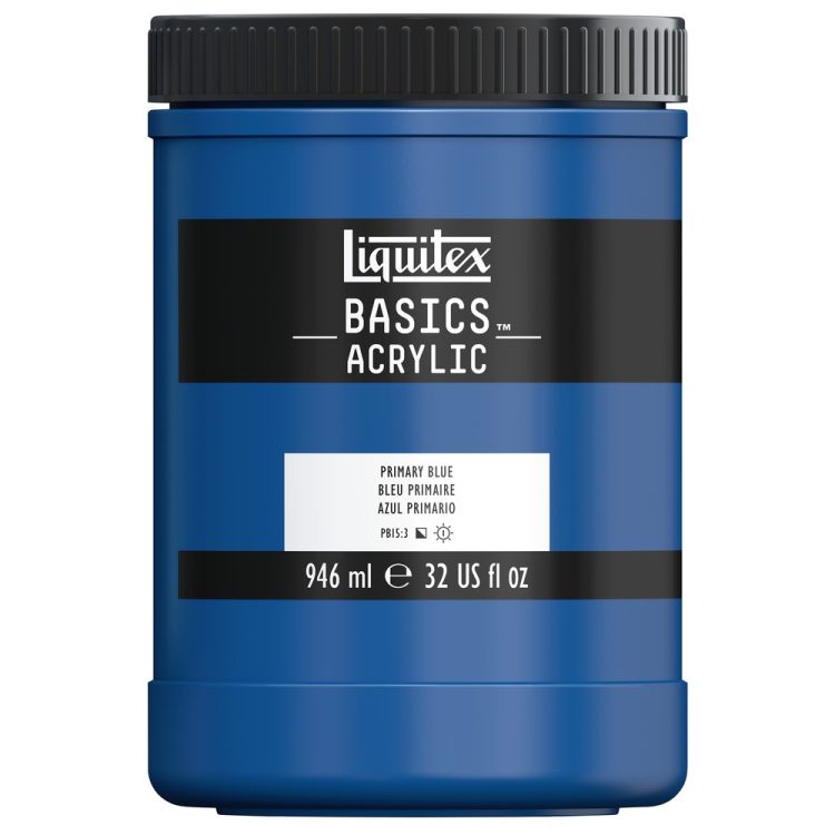 LIQUITEX BASICS ACRYLIC 946 ML PRIMARY BLUE 2 420