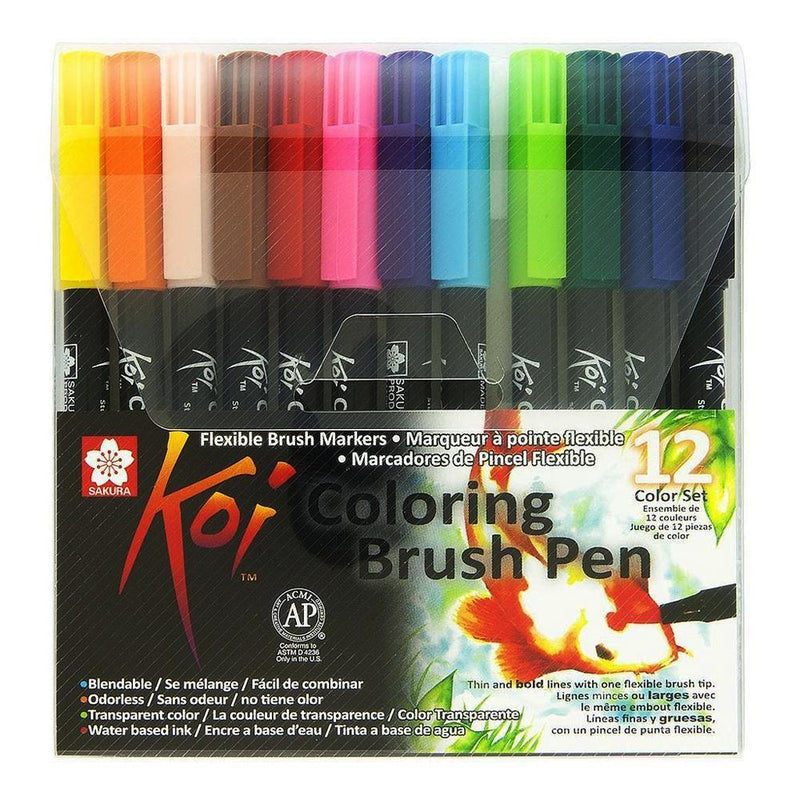 SAKURA KOI WATER COLOUR BRUSH PEN SET OF 24