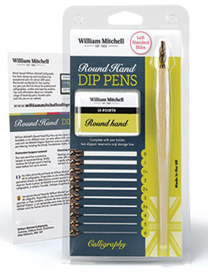 WILLIAM MITCHELL CALLIGRAPHY ROUND HAND DIP PEN SET  (35771)