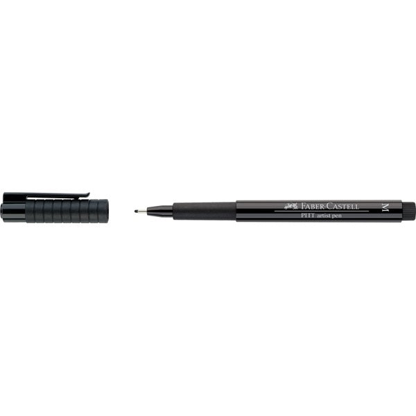 FABERCASTELL PITT PEN MEDIUM LINE BLACK