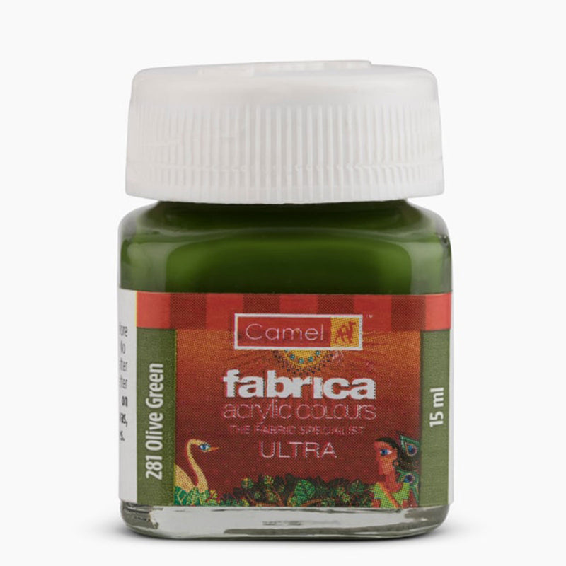 CAMLIN FABRICA ULTRA ACRYLIC COLOUR 15 ML OLIVE GREEN