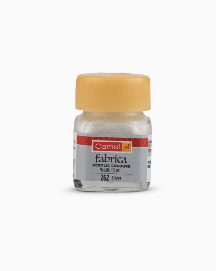 CAMLIN FABRICA METALLIC ACRYLIC COLOUR 10 ML SILVER