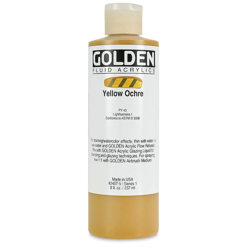 GOLDEN FLUID ACRYLIC COLOUR 236 ML YELLOW OCHRE