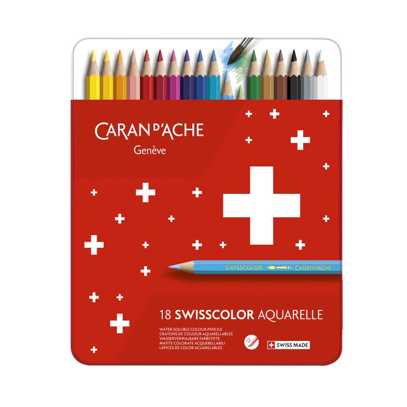 CARAN DACHE SWISSCOLOR PENCIL SET OF 18 (1285718)