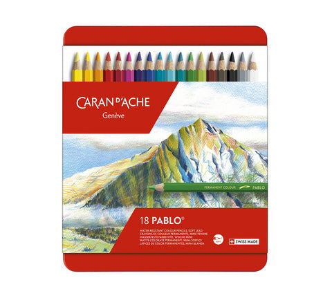 CARAN DACHE PABLO COLOUR PENCIL SET OF 18 (666.318)