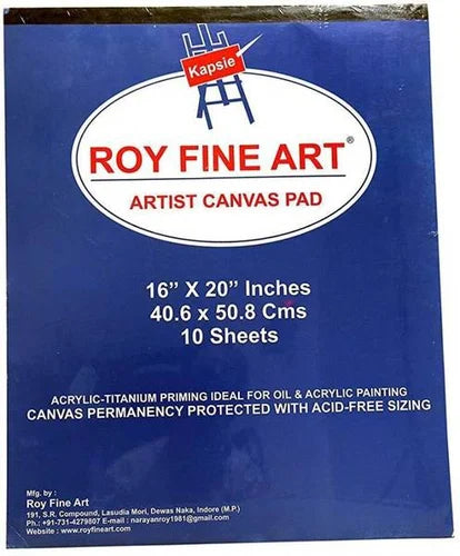 ROY FINE ART CANVAS PAD 16" X 20"