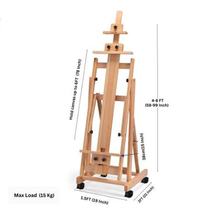 MOBILE STUDIO EASEL 4 WHEELS (13158)