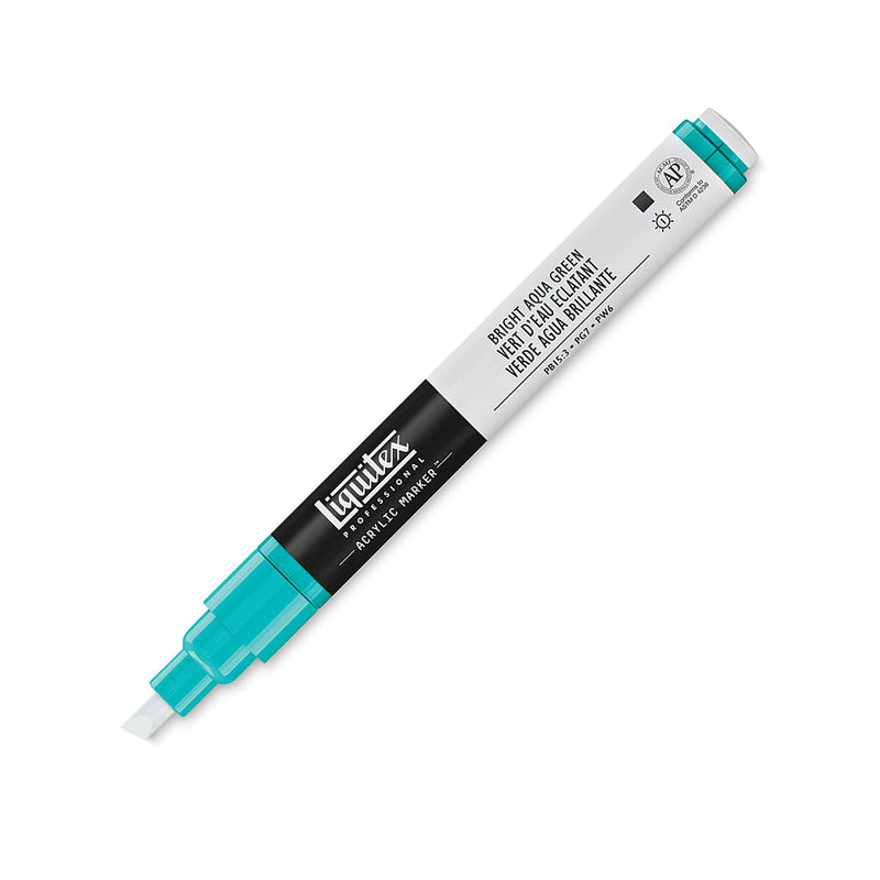 LIQUITEX ACRYLIC PAINT MARKER BRIGHT AQUA GREEN 2 MM