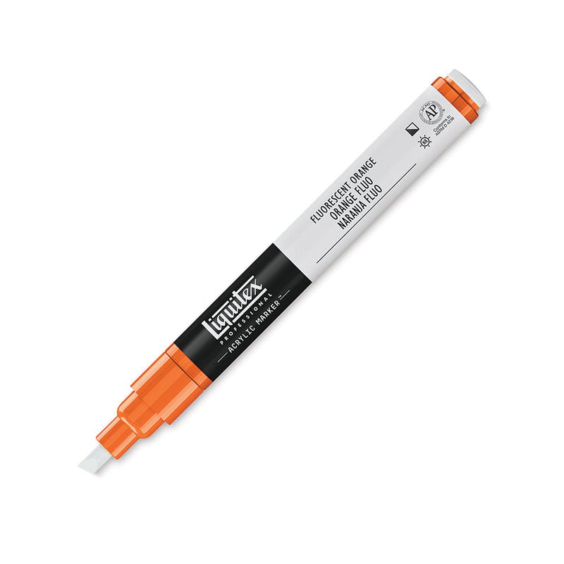 LIQUITEX ACRYLIC PAINT MARKER FLUORECENT ORANGE 2 MM