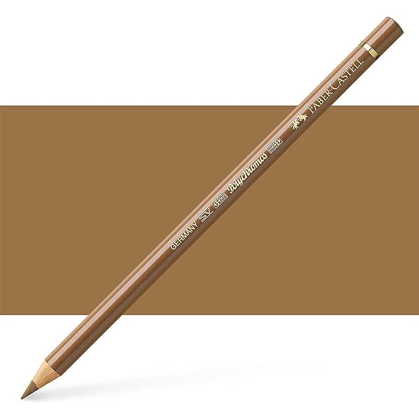 FABERCASTELL POLYCHROMOS COLOUR PENCILS BURNT UMBER