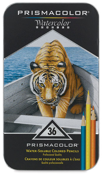 PRISMACOLOR WATER SOLUBLE COLOUR PENCIL SET OF 36  (SAN-4066)