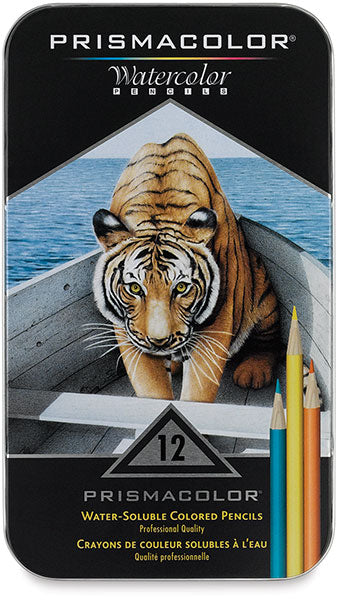 PRISMACOLOR WATER SOLUBLE COLOUR PENCIL SET OF 12 (SAN-4064)