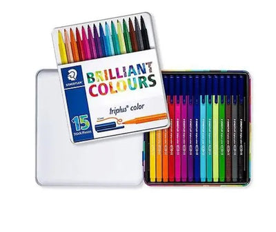 STAEDTLER TRIPLUS COLOUR FIBRE TIP PACK Pack of 15 (323M15)