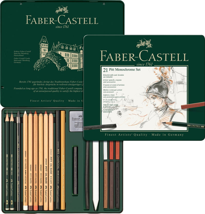 FABERCASTELL PITT MONOCHROME SET OF 21 (112976)