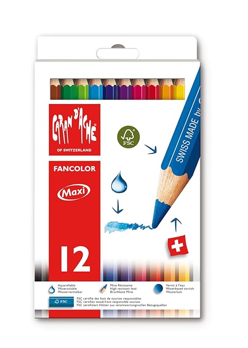 CARAN DACHE FANCOLOR COLOUR PENCIL SET OF 12 (1288.33)