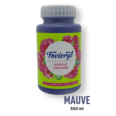 FEVICRYL ACRYLIC COLOUR 15 MAUVE 500 ML