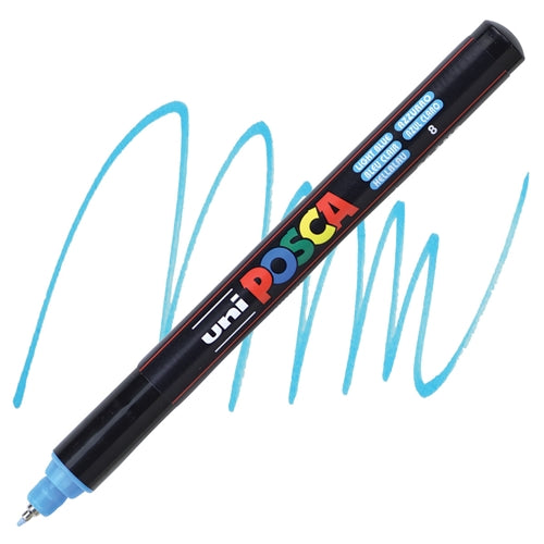 UNIPOSCA MARKER ULTRAFINE PC-1MR LIGHT BLUE