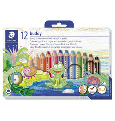 STAEDTLER BUDDY COLOURED PENCIL SET OF 12 (140 C12)