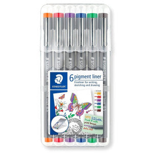 STAEDTLER PIGMENTLINER BLACK 0.5 SET OF 6 (30805-SSB6)