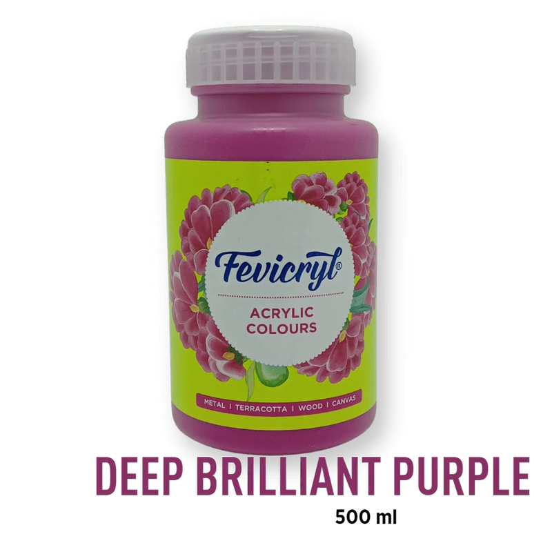 FEVICRYL ACRYLIC COLOUR 64 DEEP BRILLIANT PURPLE 500 ML